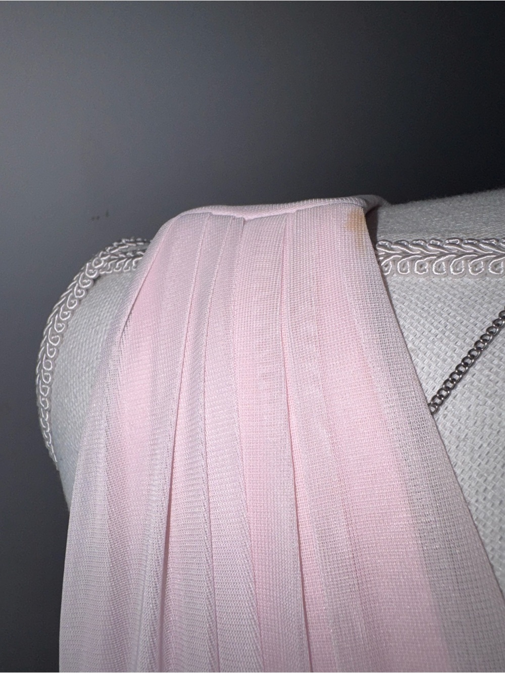Azazie One-Shoulder Pale Pink Evening Gown - Picture 8 of 10